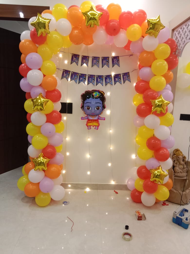 Janmashtami Balloon Decoration In Faridabad